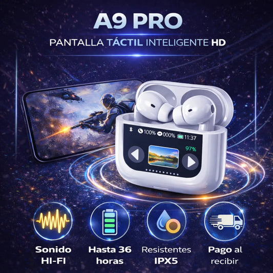 AURICULARES BLUETOOTH A9 PRO CON ENVÍO PRIORITARIO GRATIS 🚚🇨🇱