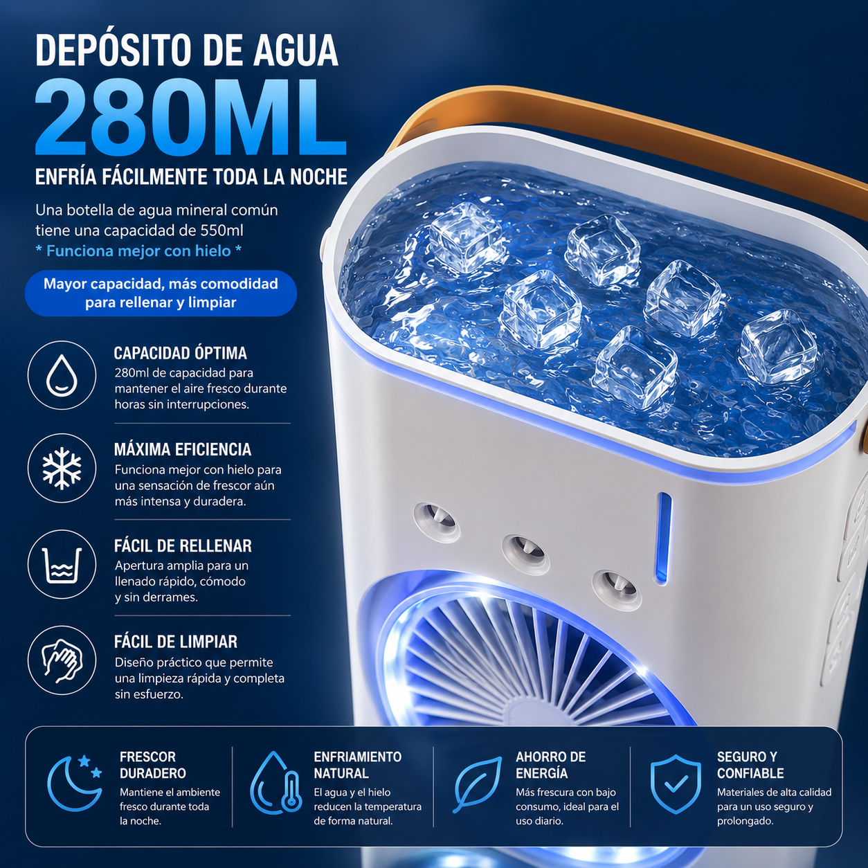 Aire acondicionado evaporativo portátil