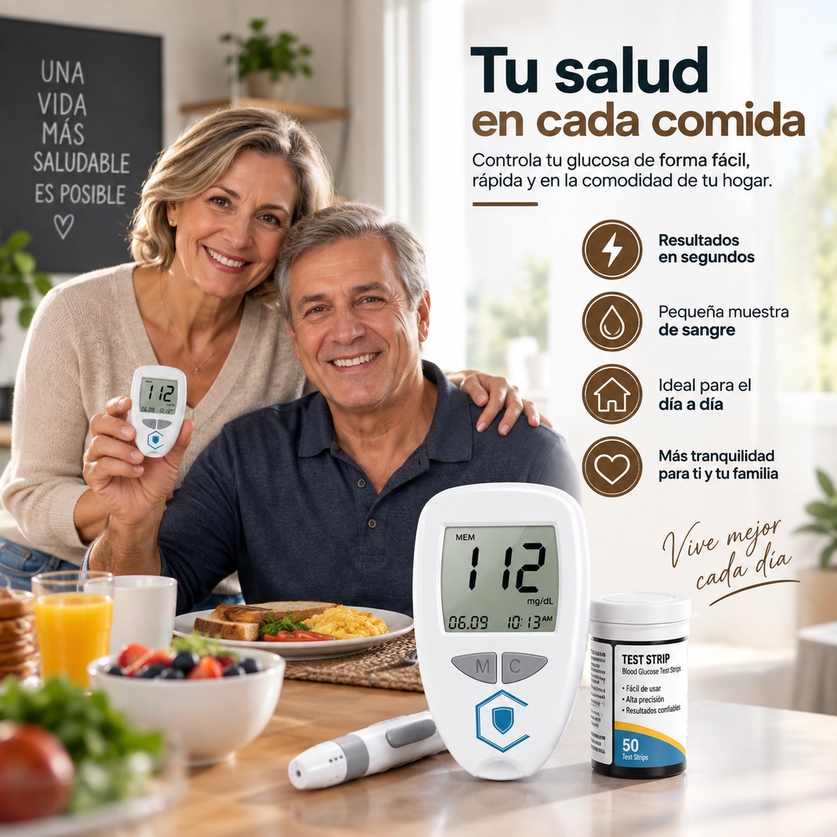Kit Completo de Control de Glucosa