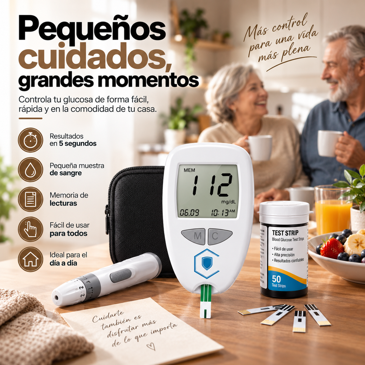 Kit Completo de Control de Glucosa