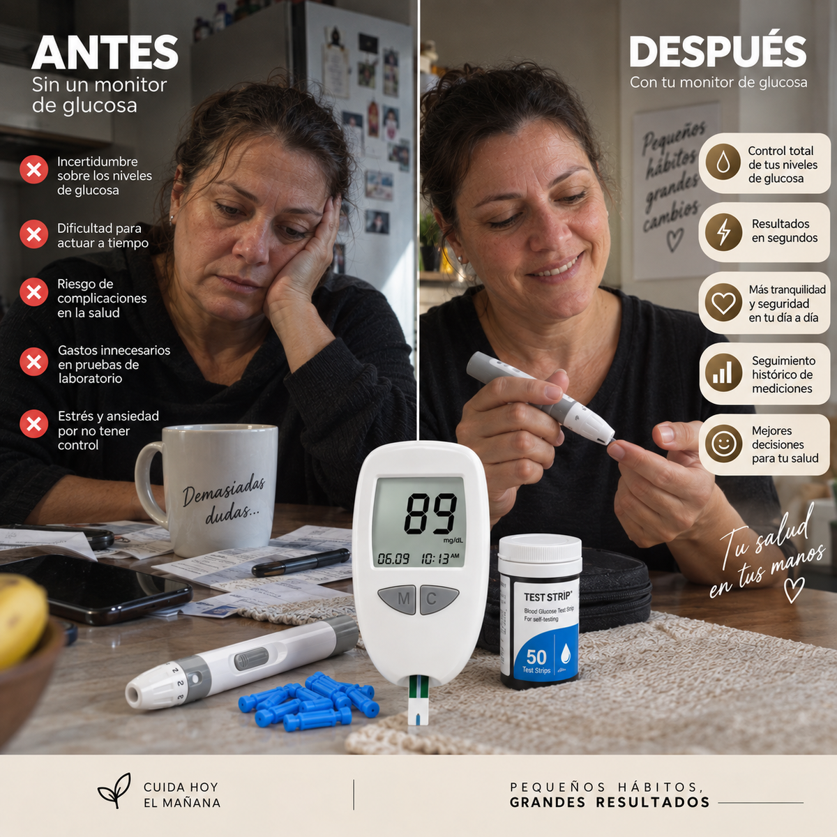 Kit Completo de Control de Glucosa