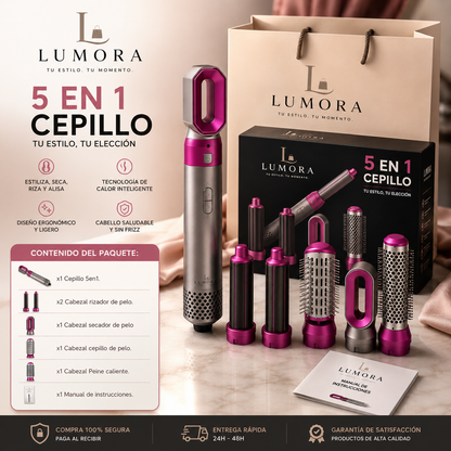 💇‍♀️ Super Cepillo Multifunción 5 en 1 Prime 🔥