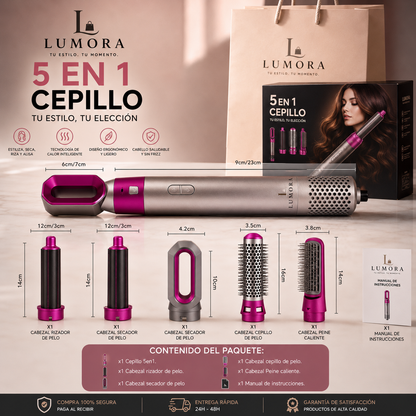 💇‍♀️ Super Cepillo Multifunción 5 en 1 Prime 🔥