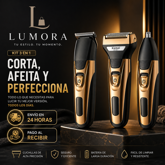 Cortapelos recargable 3 en 1