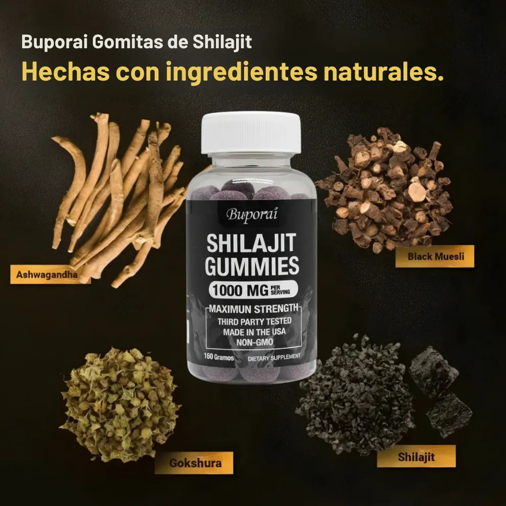 Buporai Shilajit Gummies – Potencia Masculina