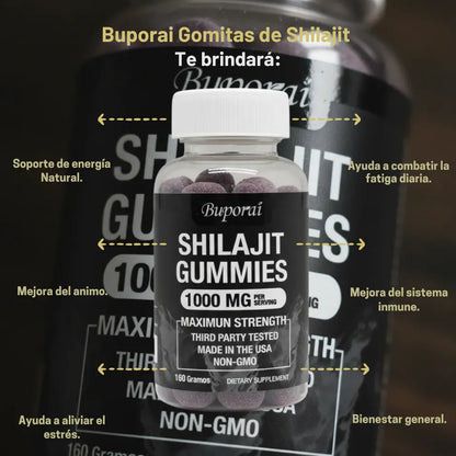 Buporai Shilajit Gummies – Potencia Masculina