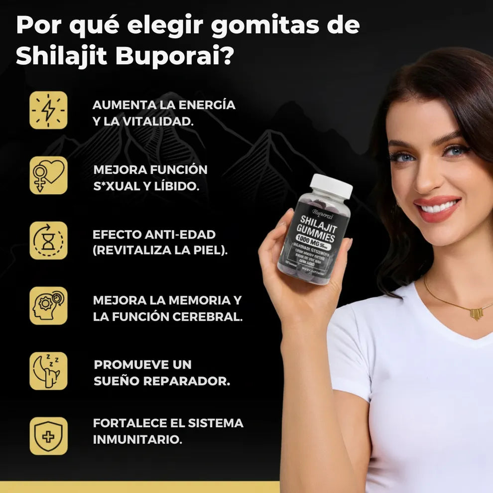 Buporai Shilajit Gummies – Potencia Masculina