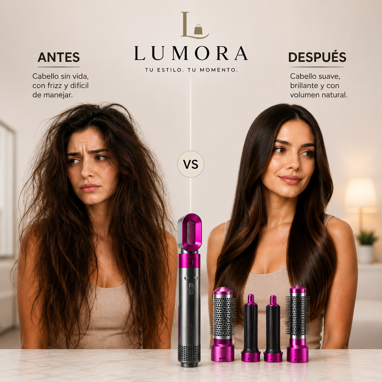 💇‍♀️ Super Cepillo Multifunción 5 en 1 Prime 🔥